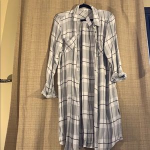 Casual plaid dress/ duster